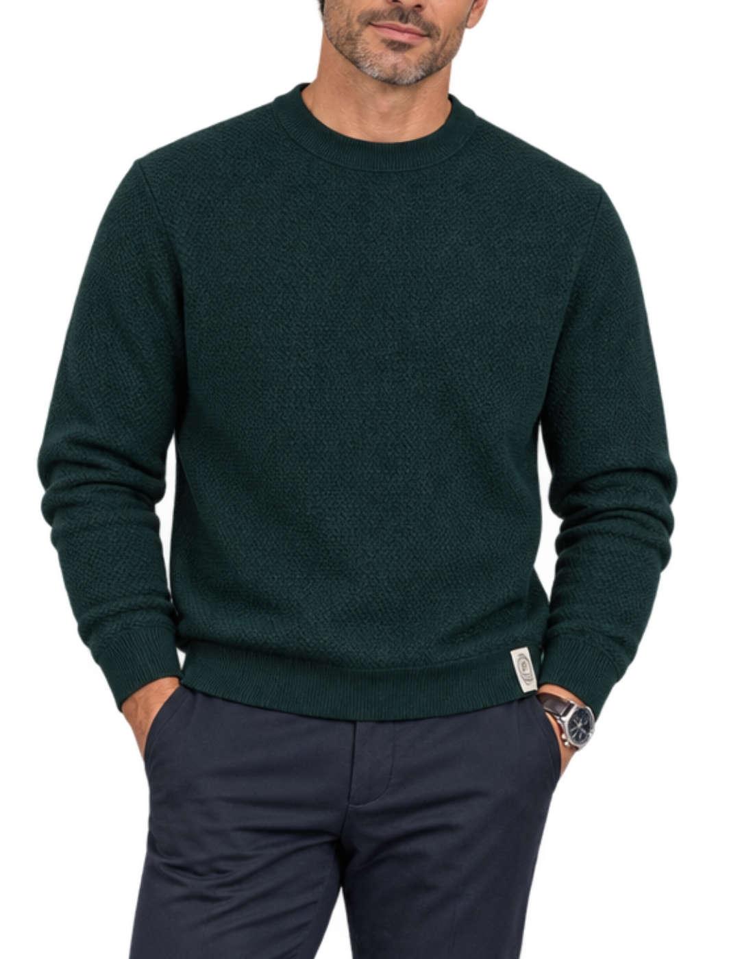 Jersey Jack&Jones Frederiksberg verde de punto para hombre