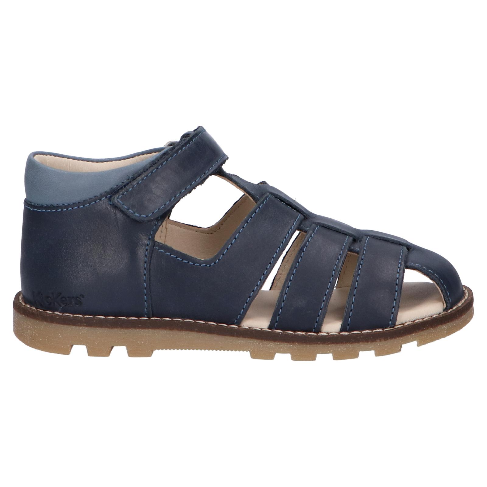 Kickers girl and boy sandals 784380 -10 nonosta 101 marine bleu
