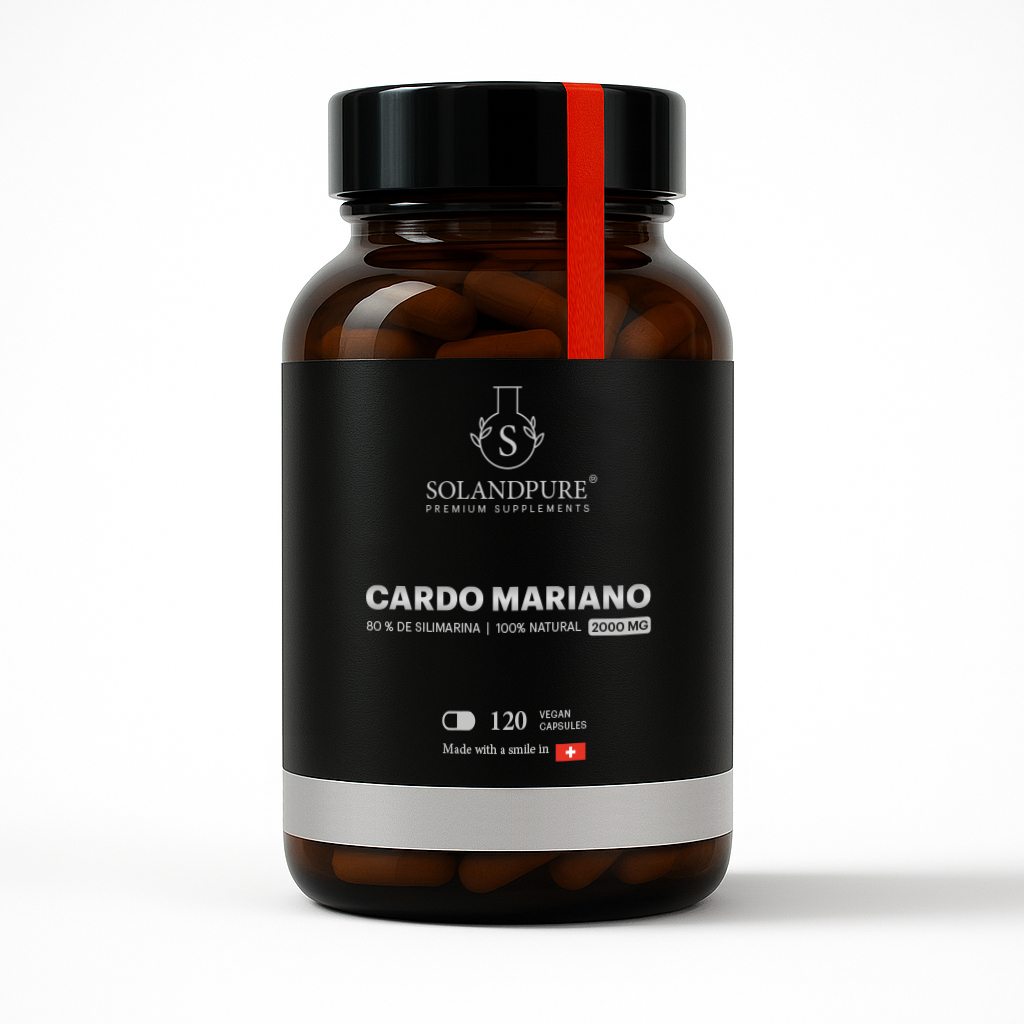 Cardo Mariano 2000mg - 120 Cápsulas, 80% Silimarina Extracto Natural 40:1 | 4 Meses de Suministro - Calidad Solandpure®
