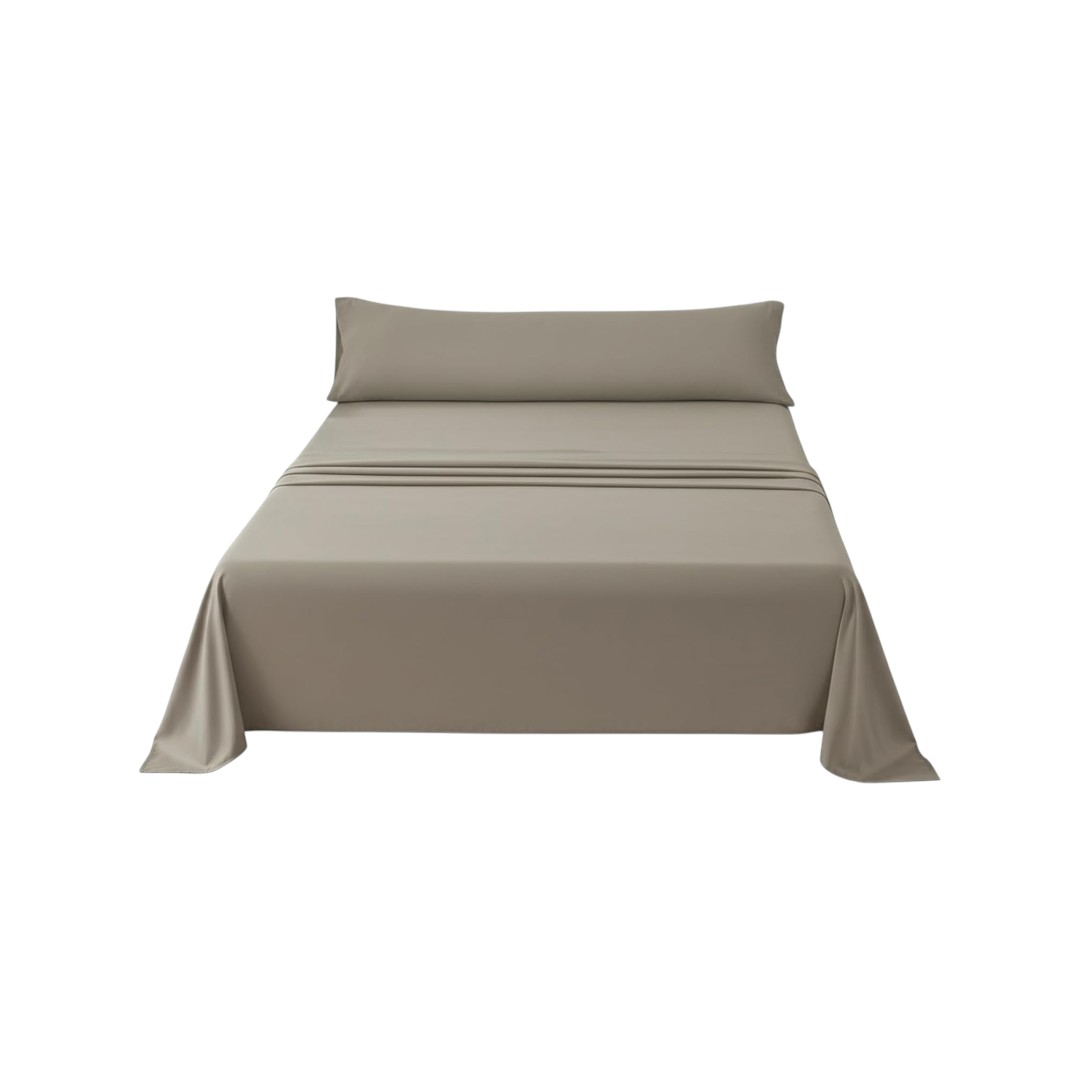 Juego de Sábanas para Cama 90/105/135/150/180cm Lisa, 3 Piezas, Sábana Bajera, Sábana Encimera y 1 Funda de Almohada, Suave y Fresca, Fácil de Lavar