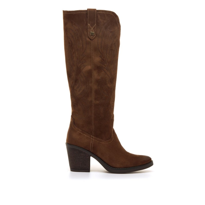 Botas Cowboy Mujer MUSTANG 56358 BOTA COWBOY BORDADA CUERO 40253 26I