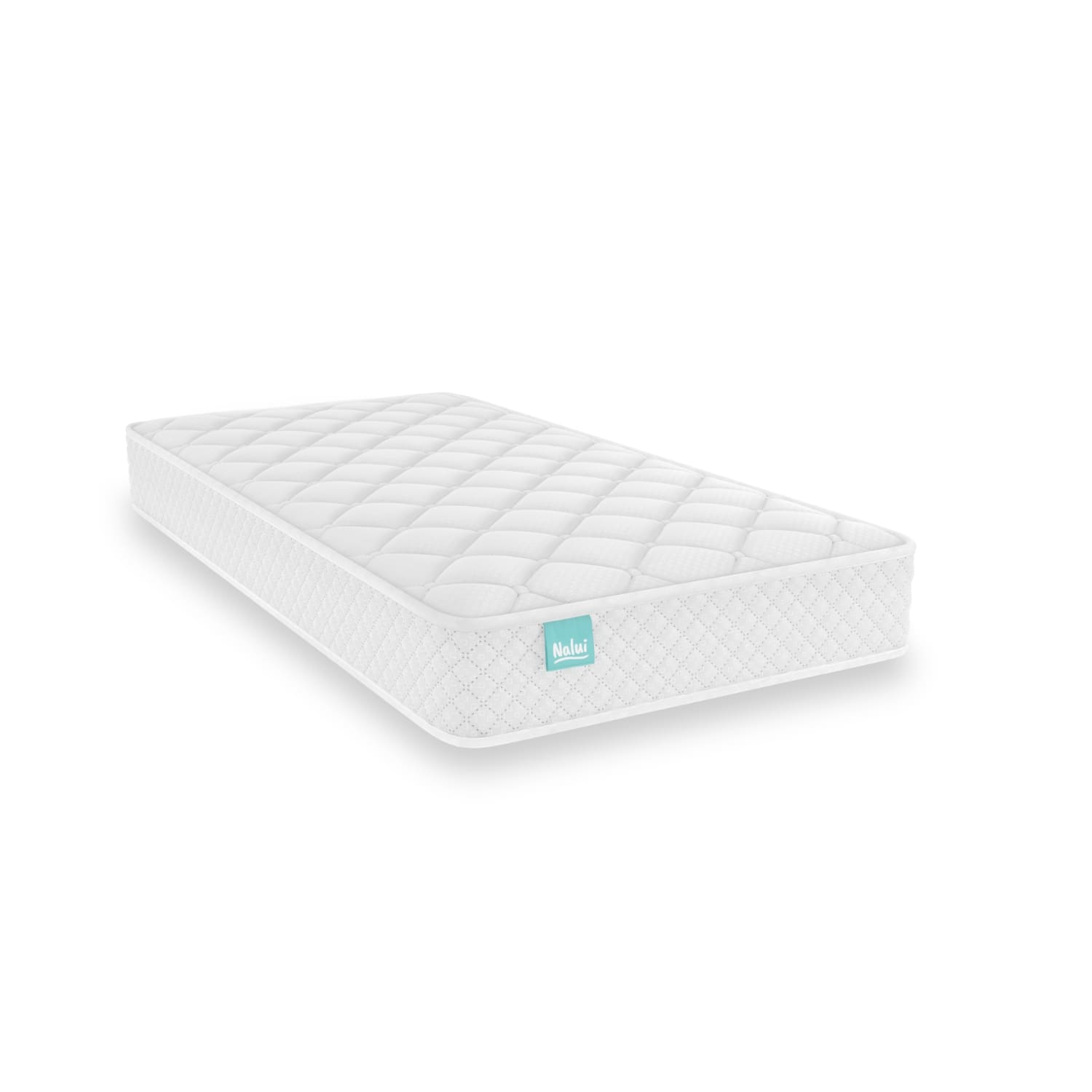 Nalui Colchón Cuna Baby One Blanco ±12cm | Certificado Oeko-Tex® | Hecho en España