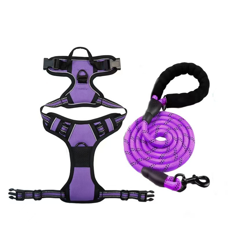 Pet dog chest and back leash, multi-layer integrated dog leash, chest harness, pet supplies