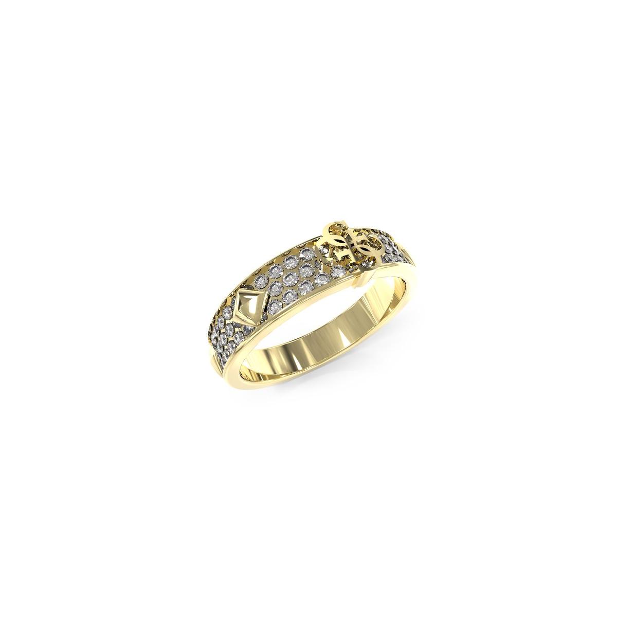 Guess Anillo Mujer 4g Forever De Acero Dorado Talla Europea 52 Talla España  Jubr03285jwyg52