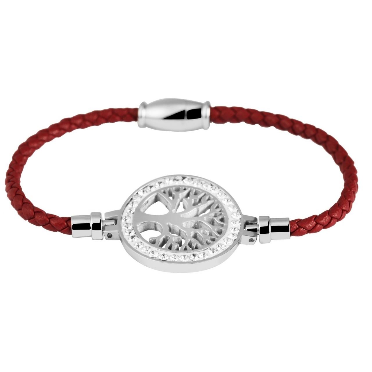 Akzent® Pulsera Árvore da Vida em Couro 0014