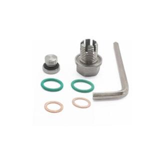 CA Tapón de drenaje de aceite de motor Sollbry, tapón de drenaje de acero inoxidable de gran tamaño, kit de reparación de roscas del cárter de aceite con llave hexagonal y junta tórica (M12,1-1,25 mm)