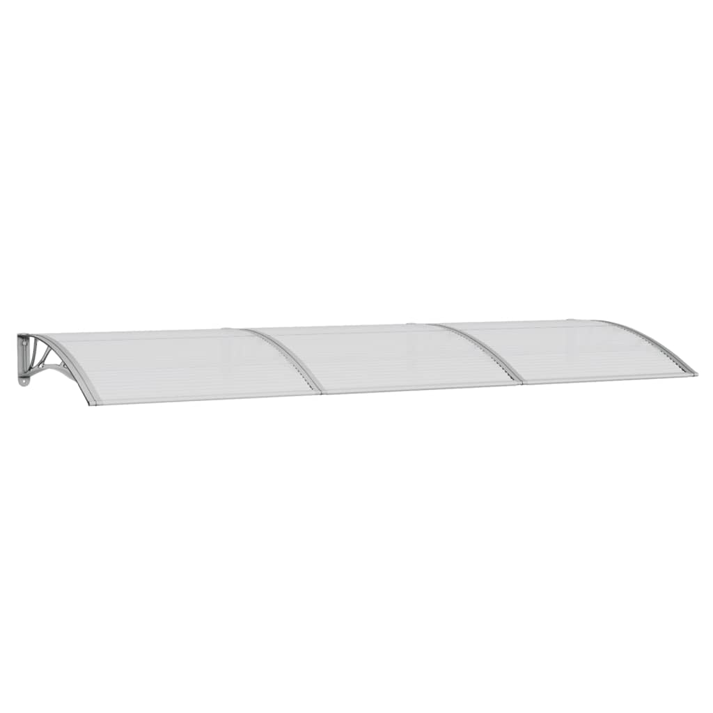 Vidaxl Marquesina de Puerta Policarbonato 300x100 Cm Gris Transparente