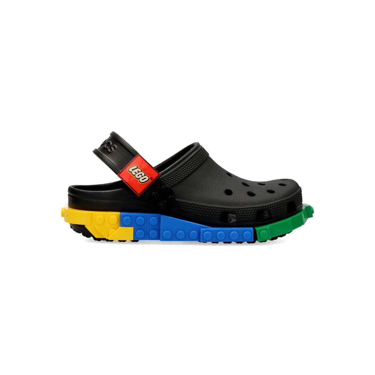 Crocs - Sandalia zueco System Clog para niños, cómoda y personalizable con Jibbitz™, inspirada en construcción LEGO® Creativity