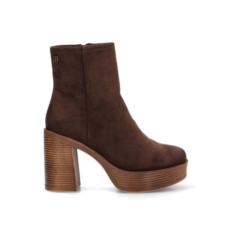 Botin Mustang - Mujer - Tacón Alto - Modelo 56353 - Color Café
