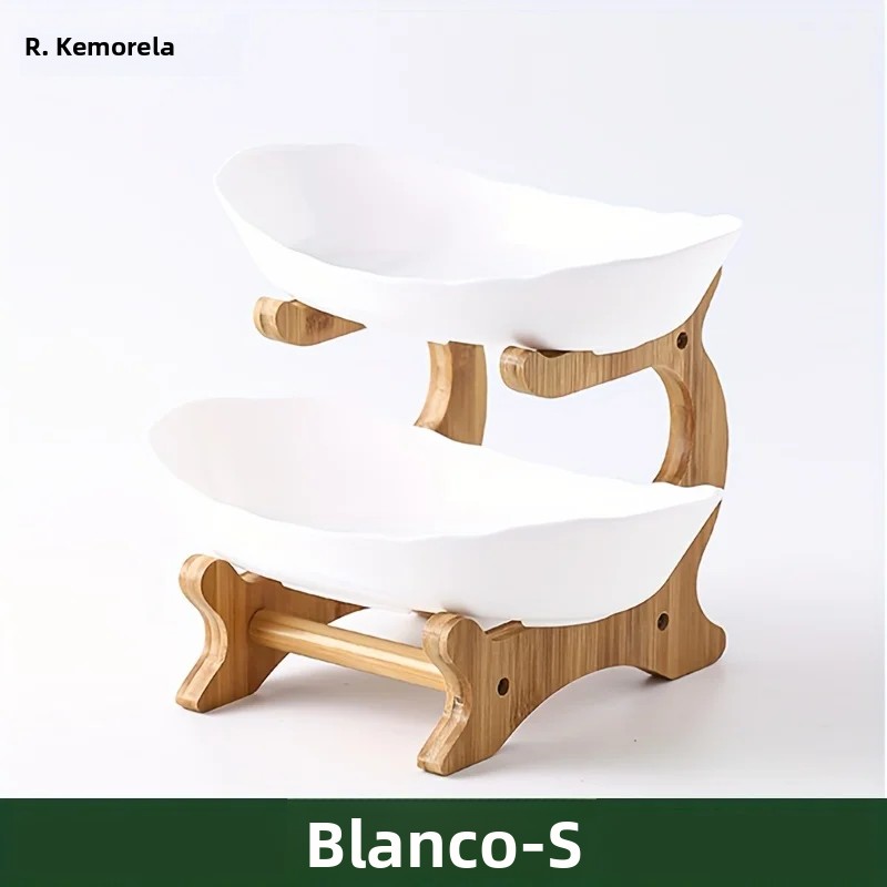 TK Tazón De Frutas Creativo De Plástico Para El Hogar Y Sala De Estar 2/3 Capas Bandeja Para Aperitivos Moderna Y Elegante Soporte Para Pasteles Salada De Frutas