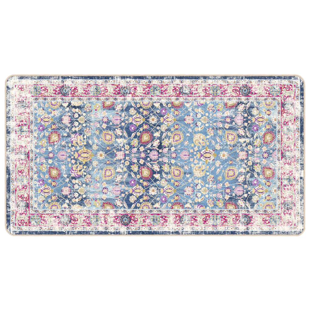 Vidaxl Alfombra Lavable Antideslizante Multicolor 80x150 Cm