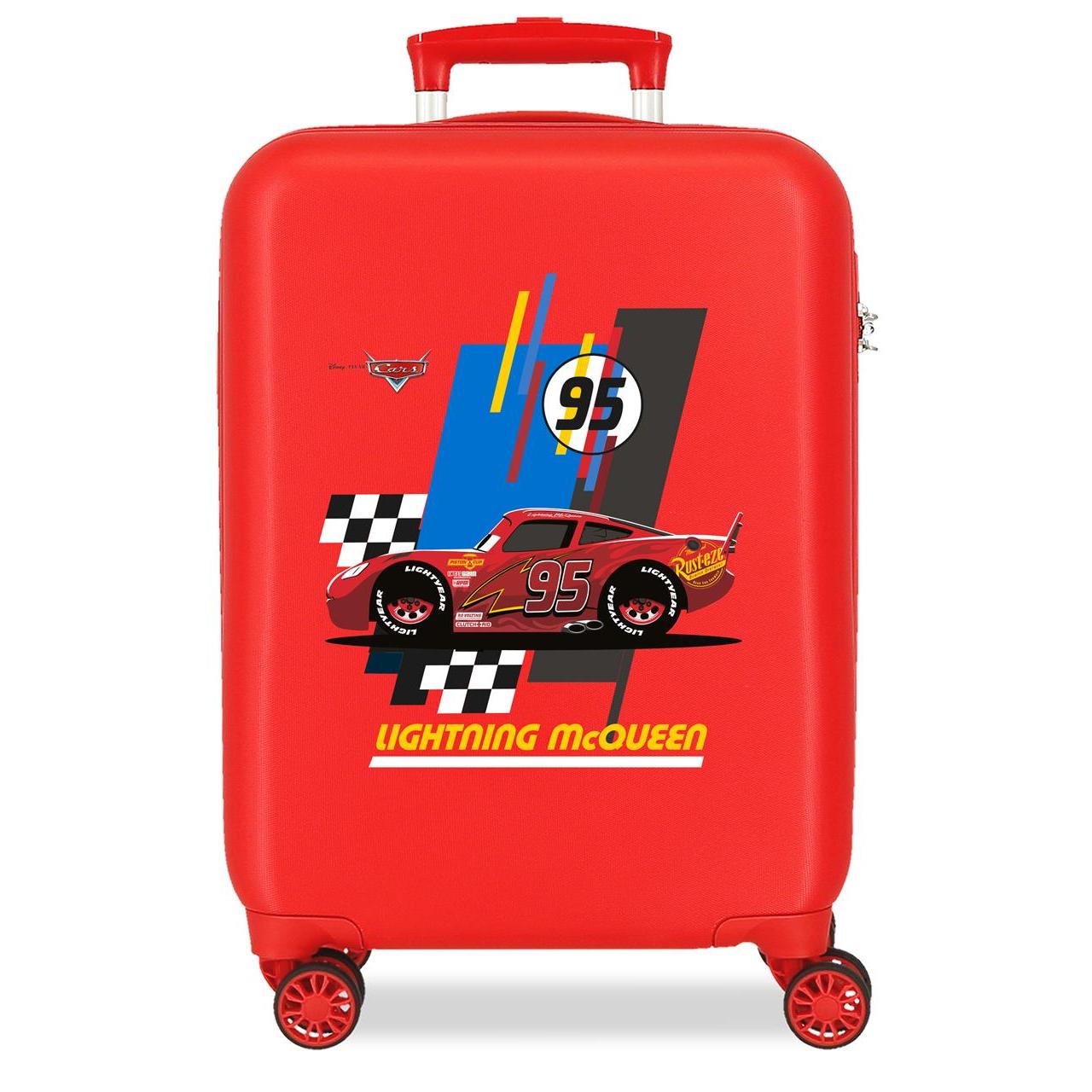 Maleta de cabina Cars lightning mcqueen rojo 33x50x20 cm
