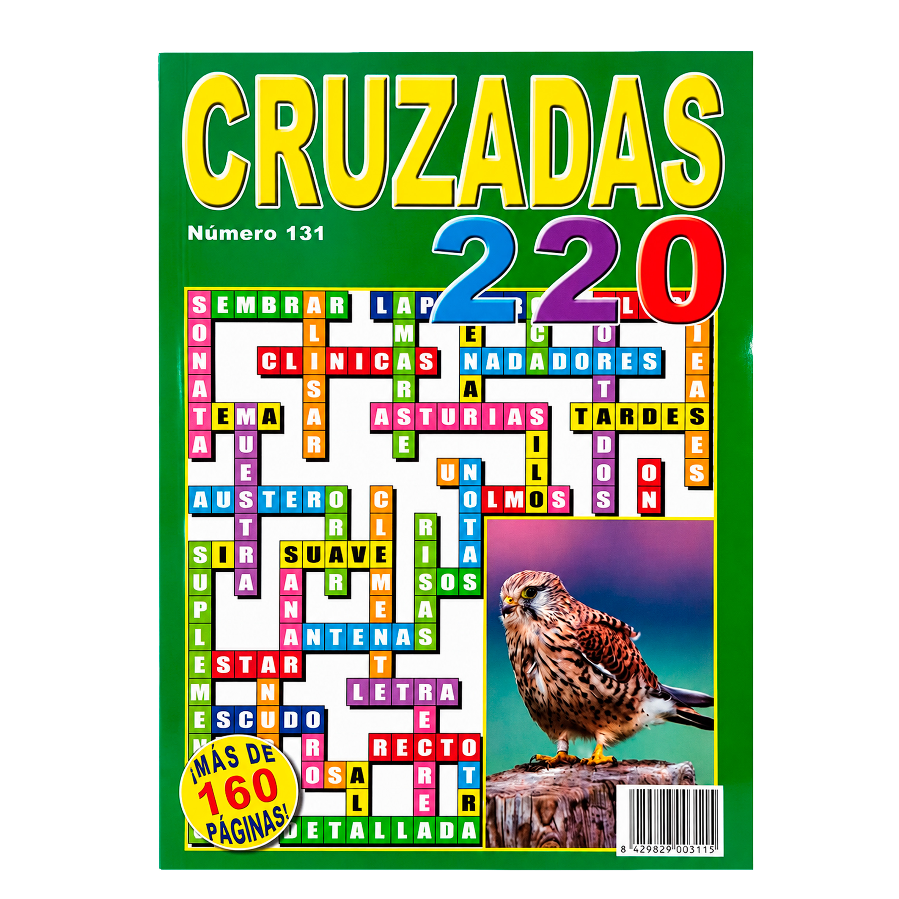 Libro de Cruzadas Pasatiempos | Pasatiempos en Español | Cuaderno de Crucigramas y Palabras Cruzadas | Más de 160 Páginas | 220 Juegos por Libro
