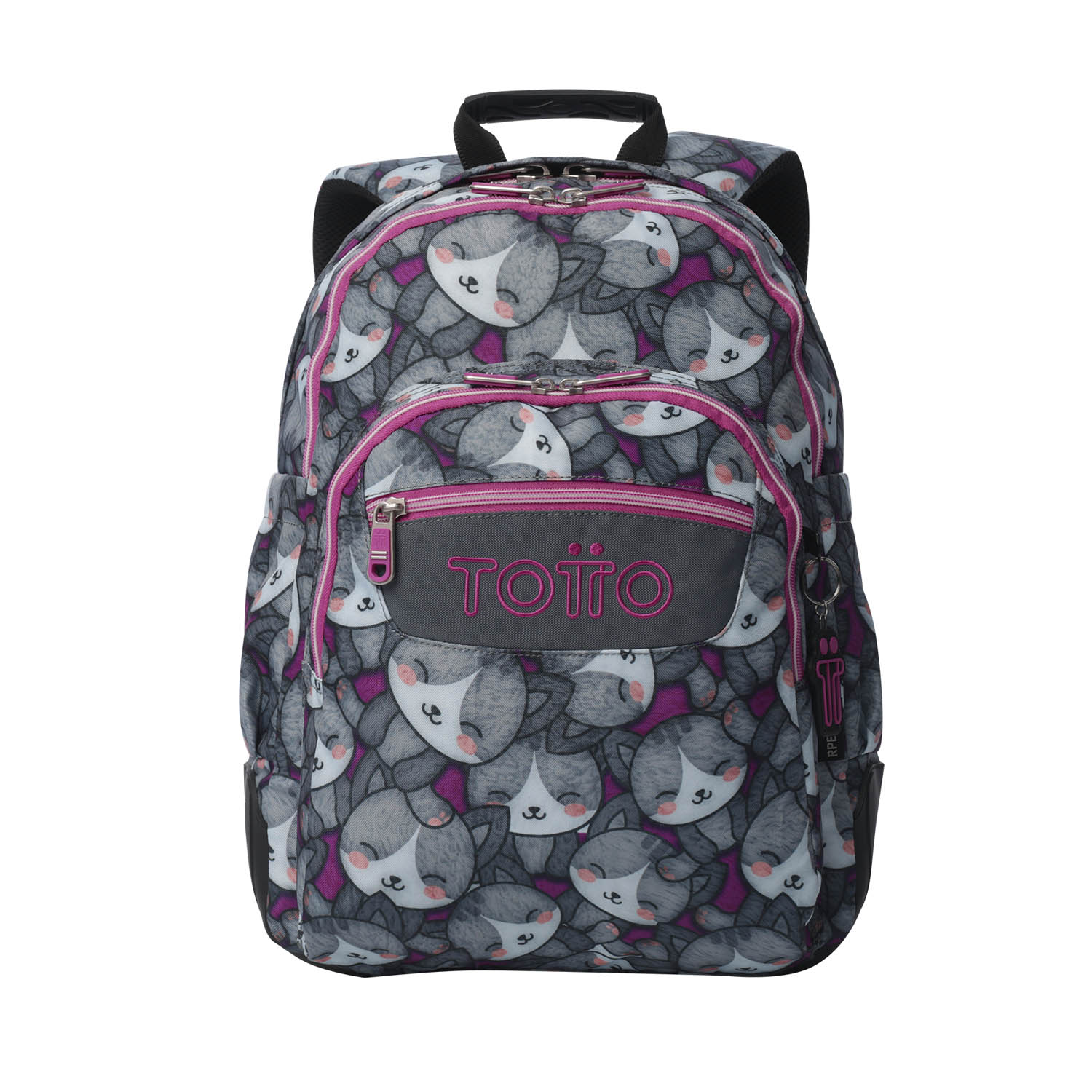 Totto Mochila escolar Rayol Material: Poliéster reciclado 33 x 44 x 13.5 cm