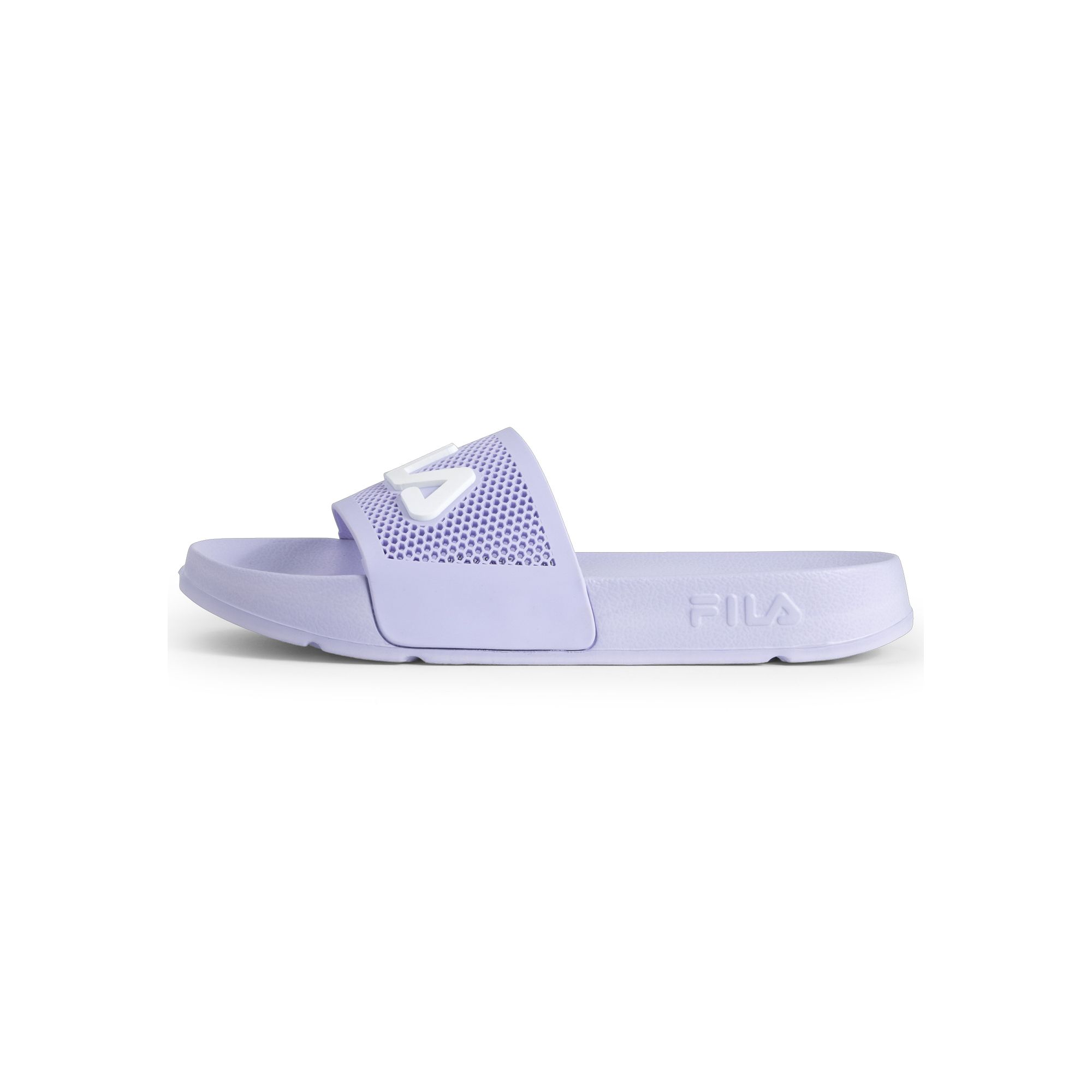 FILA | Chanclas Slide Mujer, Morro Bay Spiro Wmn, Caucho y Goma, Logo 3D, Tira Ancha con Patrón Hexagonal, Sandalias de Piscina y Playa, Uso Diario Lifestyle, Tallas 36-41