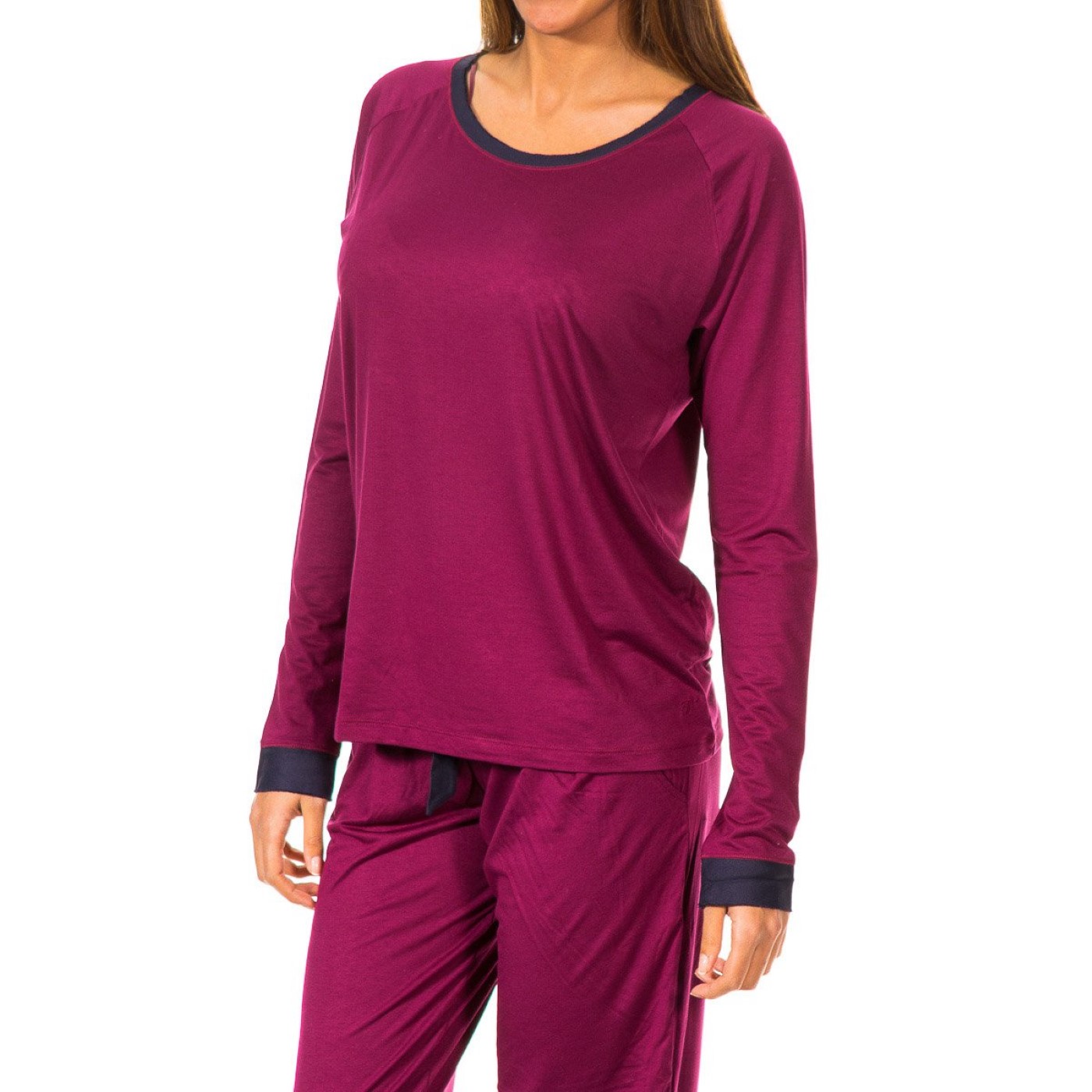 Tommy Hilfiger-Camiseta manga larga y cuello redondo 1487904686 para Mujer