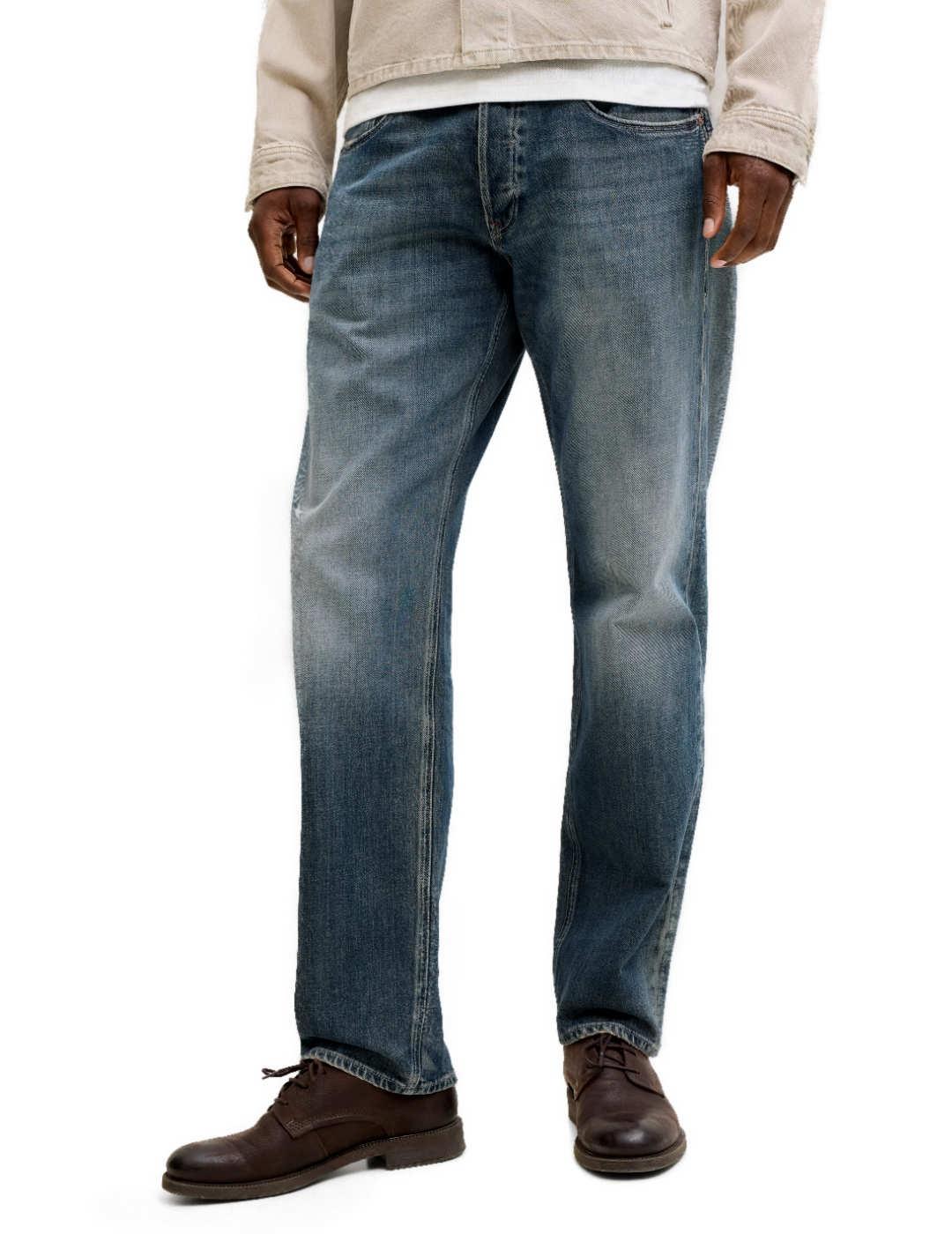 Vaquero Jack&Jones Mike 048 azul desgastado para hombre