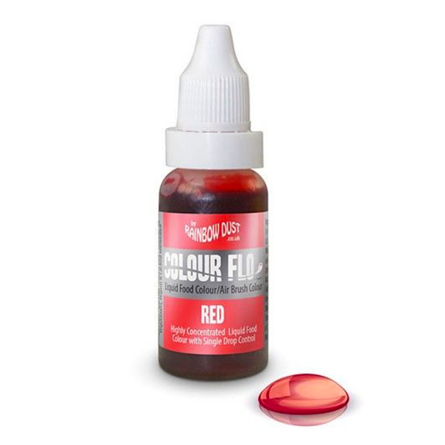 Colorante Liquido "flo" Rainbow Dust - Red / Rojo 19 G