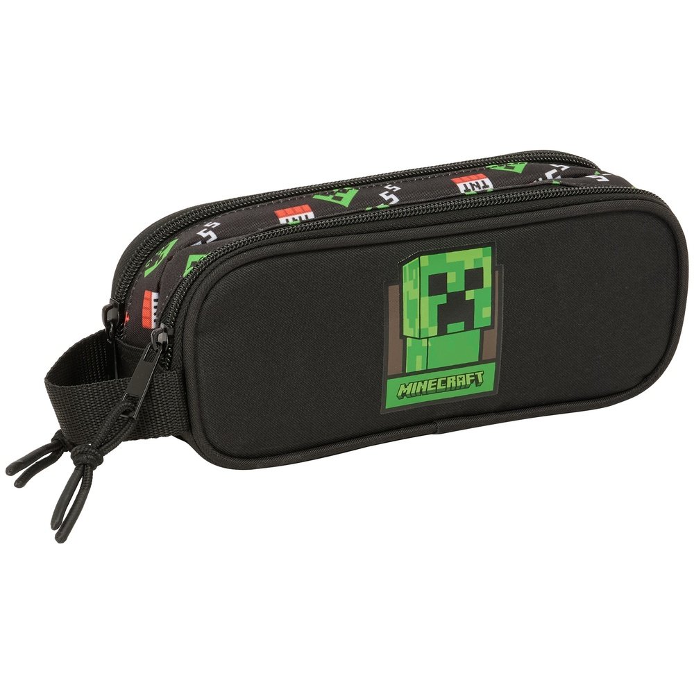 SAFTA  PORTATODO DOBLE MINECRAFT MINECRAFT 6x21x8 Cms.