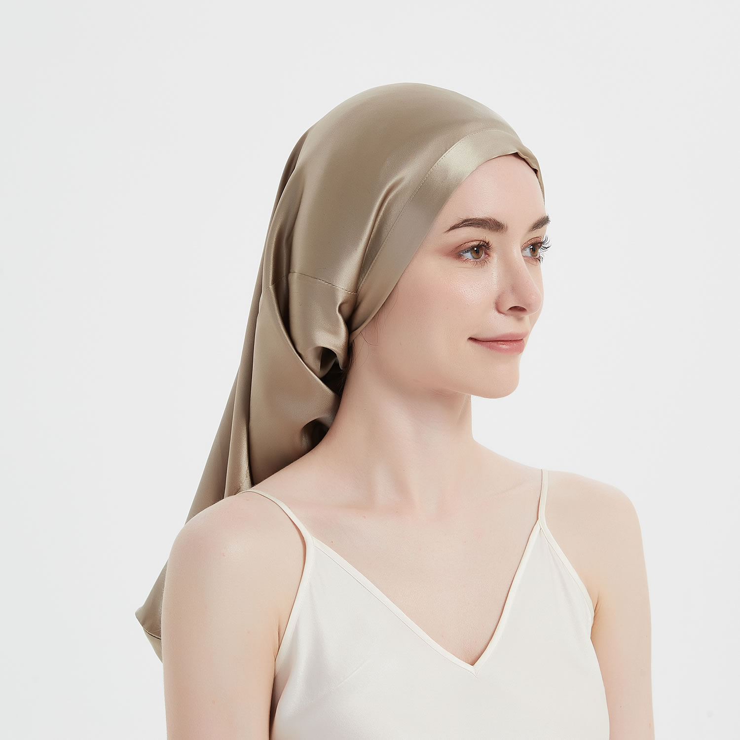 Gorro de seda para dormir,Gorro de Dormir de Seda 100% Suave, Elegante y de Color Sólido, Envolturas de Cabeza de Seda con Estampado Floral y de Leopardo, Turbantes para Mujeres