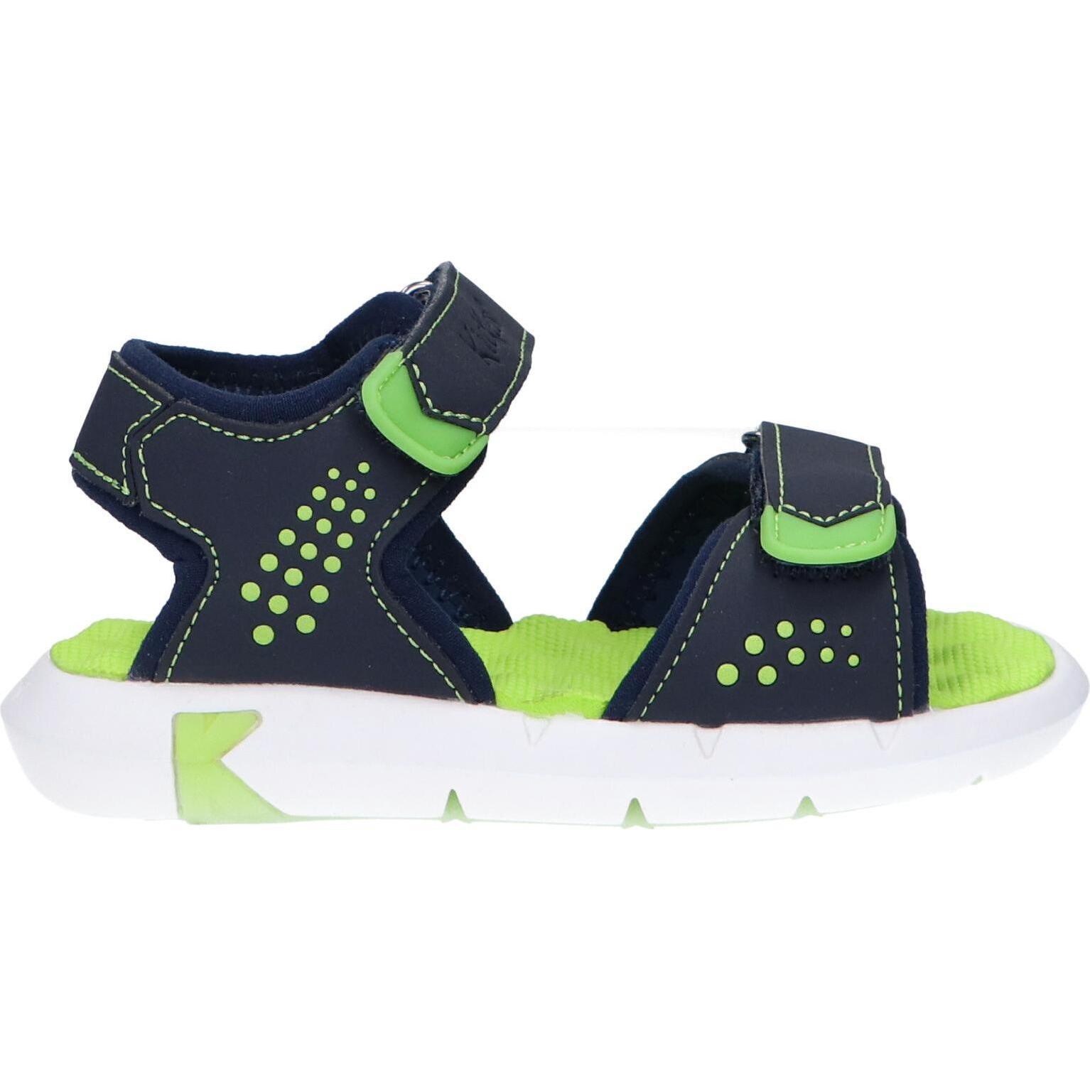 Kickers girl's sandals 858670 -30 jumangap nubuck pu 51 bleu vert