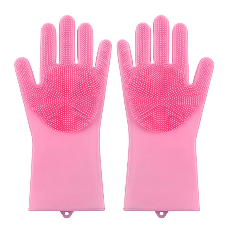 TK Guantes De Baño Para Mascotas Perros Y Gatos Con Masaje Y Limpieza De Pelaje Silicona Guante De Peluquería Para Animales