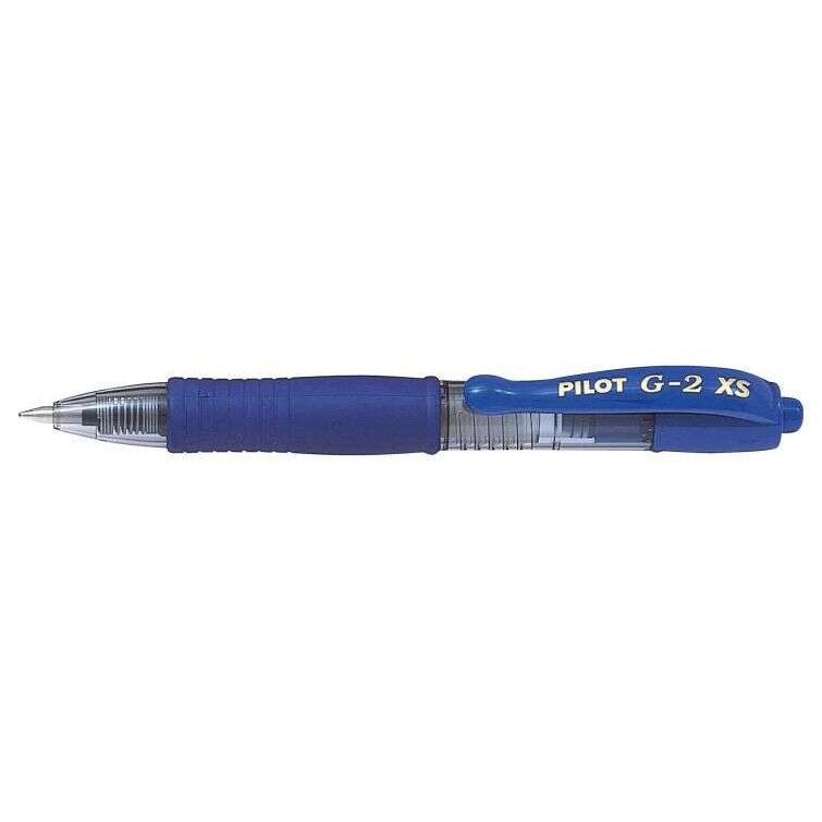 Pilot boligrafo de gel g2 pixie xs retractil - punta de bola redonda 0.7mm - trazo 0.32mm - grip ergonomico - color azul (12 uds)