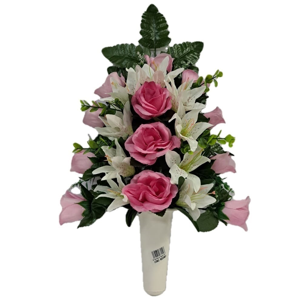 Flores artificiales para cementerio,ramos Flores para santos duraderas de tela con maceta,Gerimport,Envios desde España