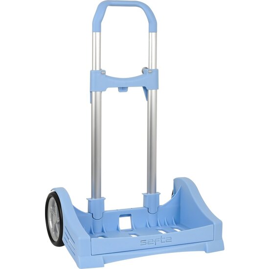 SAFTA - CARRO PORTA. EVOLUTION AZUL CLARO 278C - Carro para Mochilas Resistencia Superior y Comodidad Innovadora - Carro Mochila Durabilidad Garantizada con un Diseño Versátil y Elegante - Carro fácil de Usar y Almacenar - Carro Mochilas By SAFTA