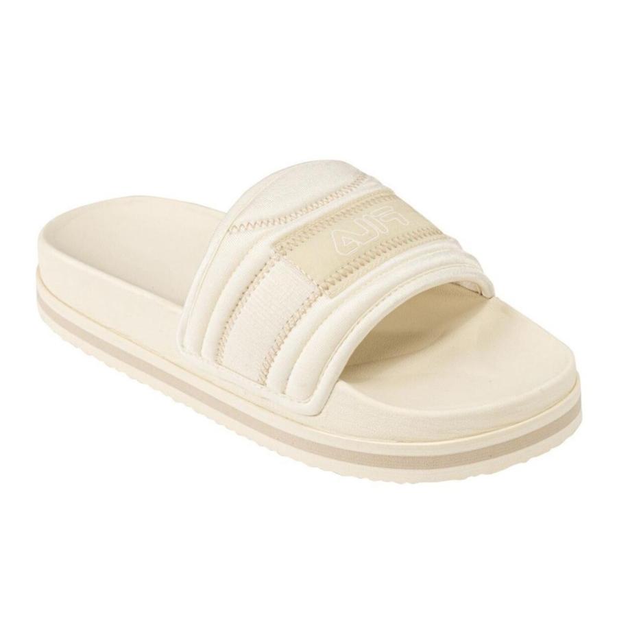 Chanclas Fila Morro Bay Zeppa Lounge Slipper woman con plataforma gris ostra chanclas Fila para playa y piscina