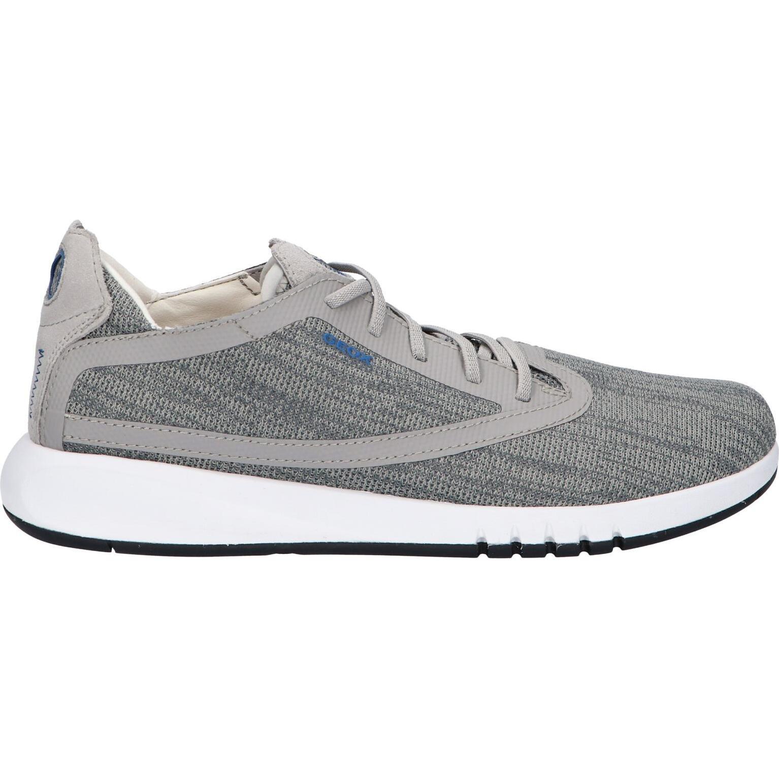 Geox u047fd 0007t u aerantis c1010 lt gray men's sneakers