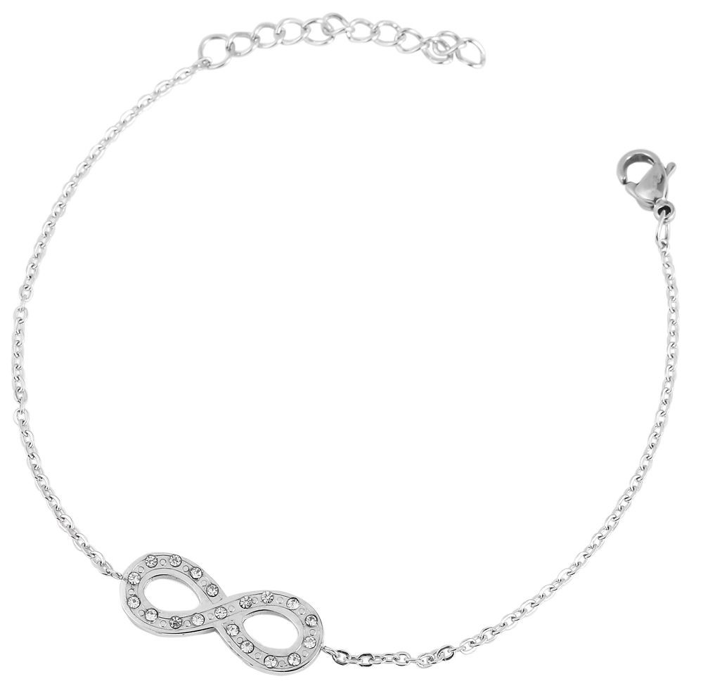Akzent® Pulsera Infinito em Aço Inoxidável