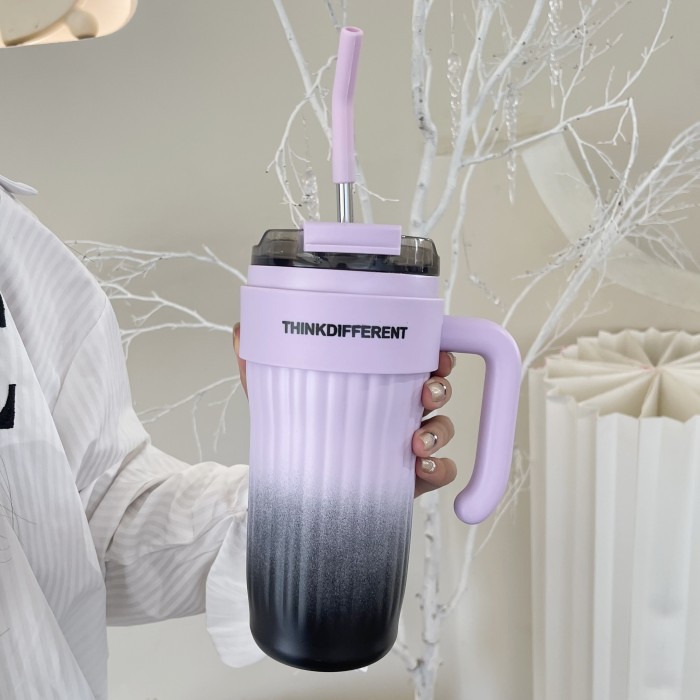 TK Botella Termo De Acero Inoxidable 860ml Con Mangue Y Manija Para Café Taza Térmica De Gran Capacidad Para Exteriores Y Deporte