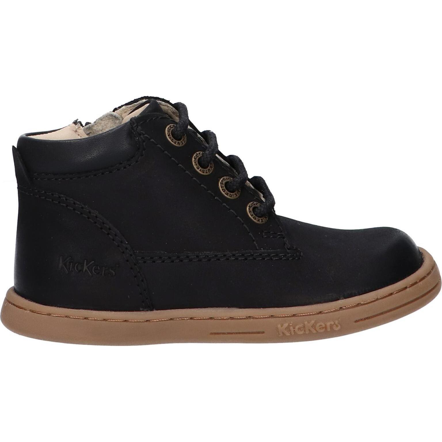 Kickers girl and boy ankle boots 785323 -10 tacland golf 8 noir