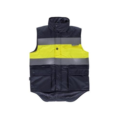 Chaleco Acolchado Combinado Alta Visibilidad Poliéster