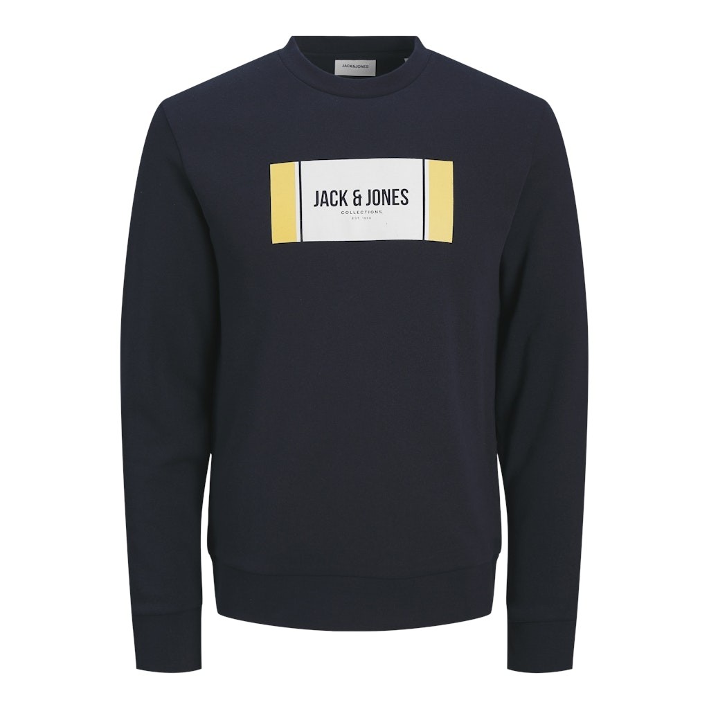 Jack & Jones Sudadera Hombre JJHAYATO SWEAT CREW NECK BTS LN