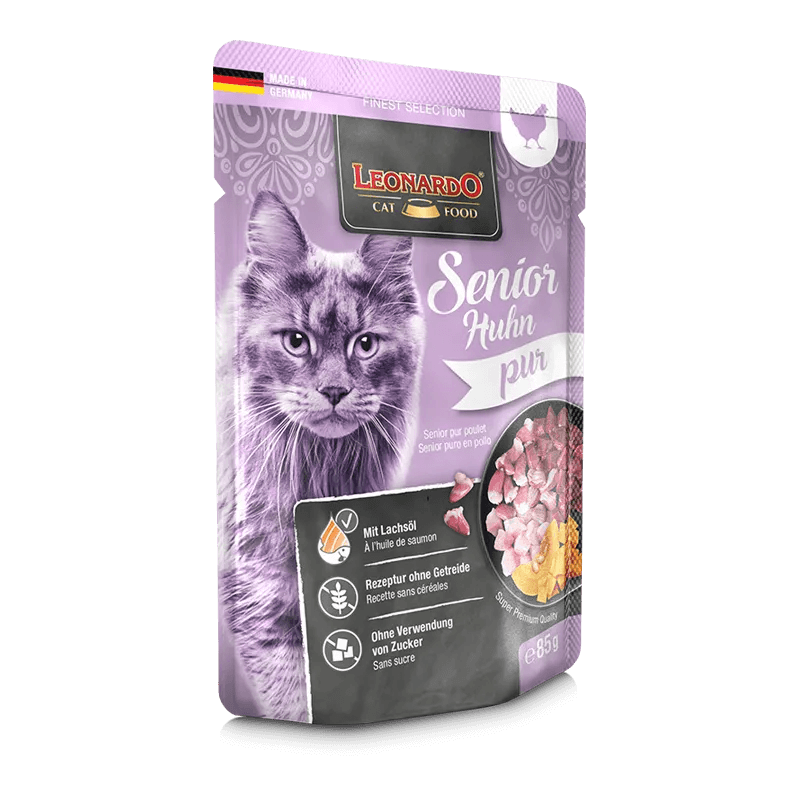 Leonardo Senior puro en pollo 16 x 85 gr