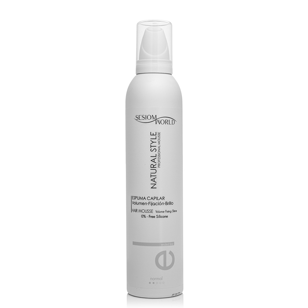 Espuma capilar NATURAL STYLE fijación normal 0% sin silicona 300ml