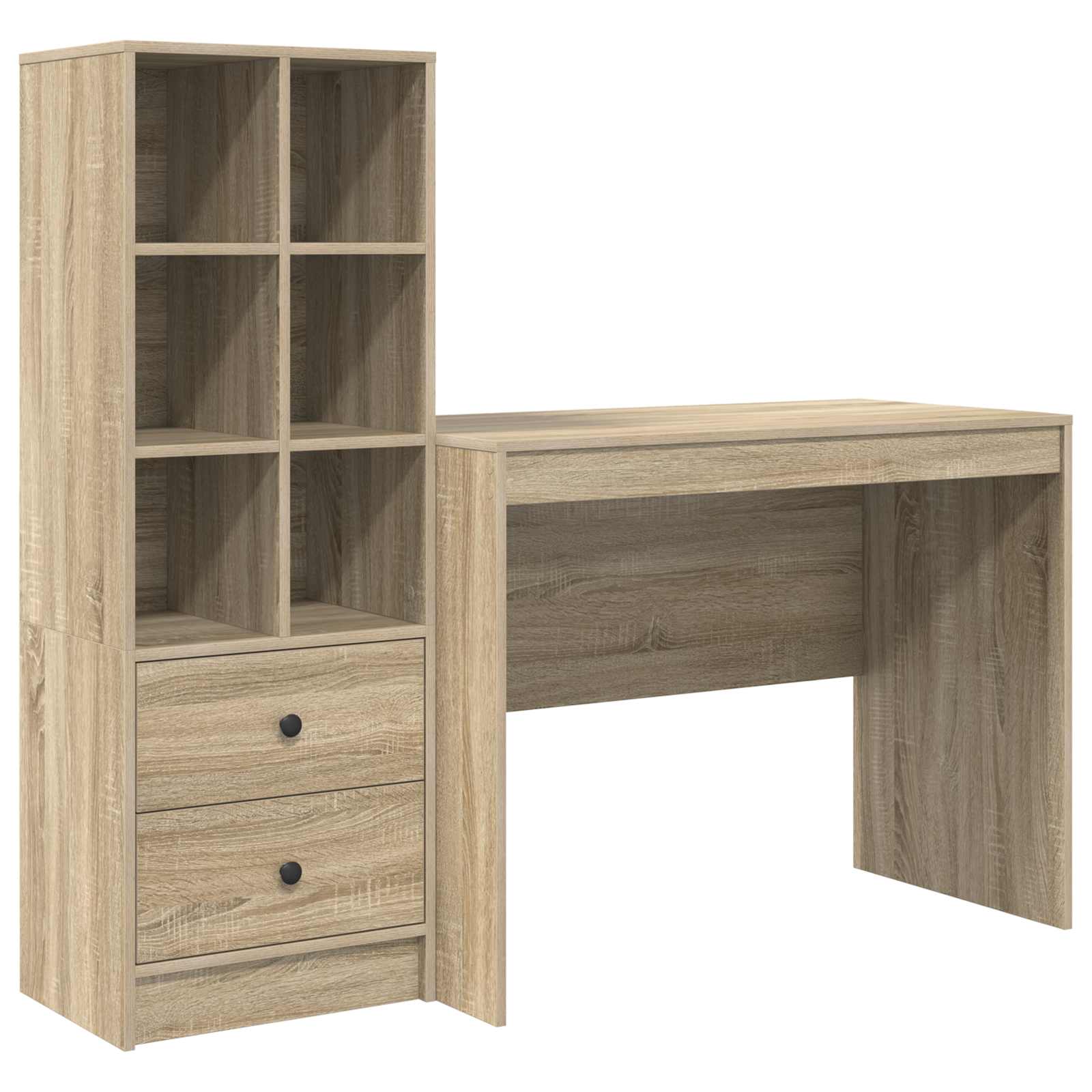 vidaXL Escritorio 145.5 x 50 x 127 cm 2 uds. Multicolor