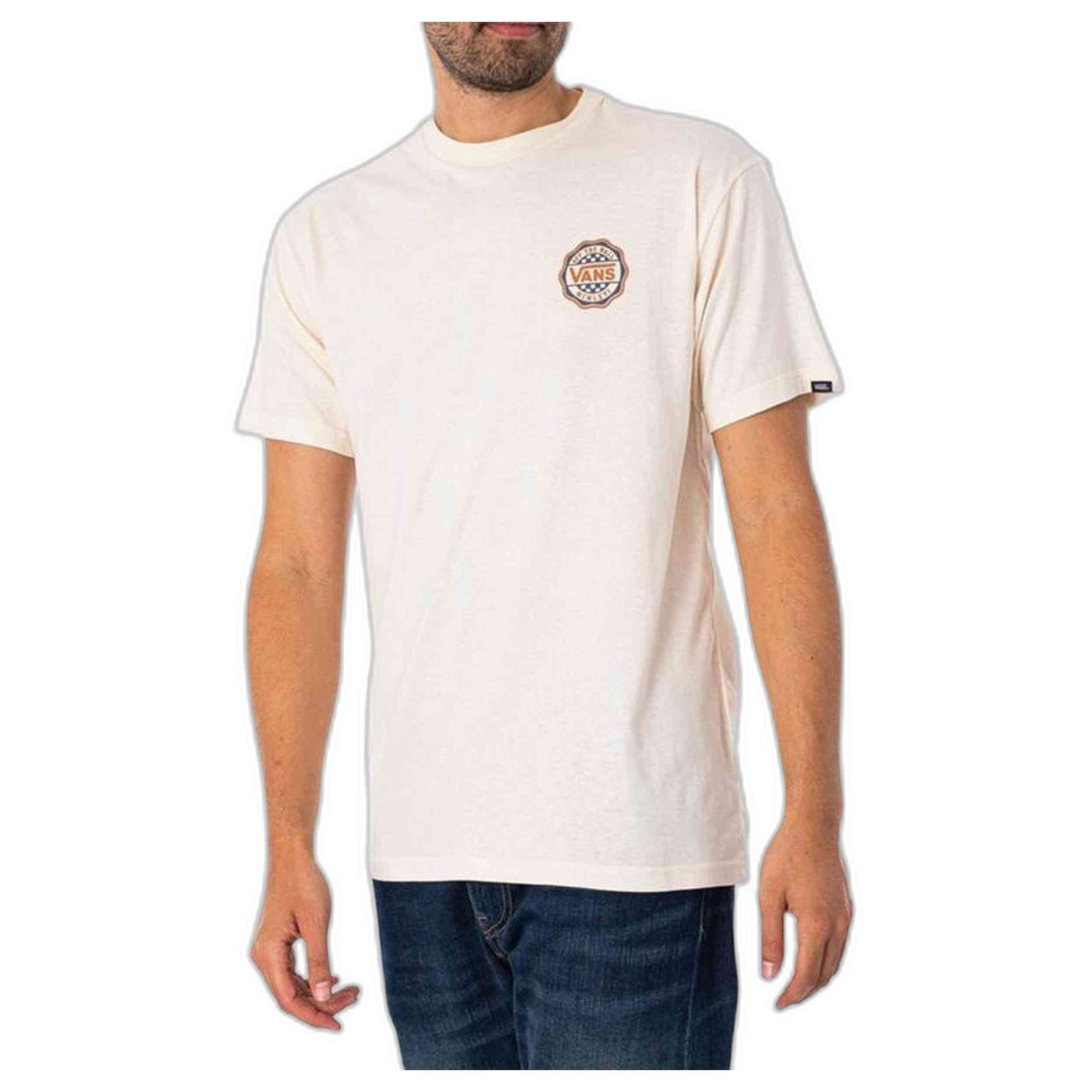 Camiseta Vans Hawl Pass Ss Crew Blanco Hombre