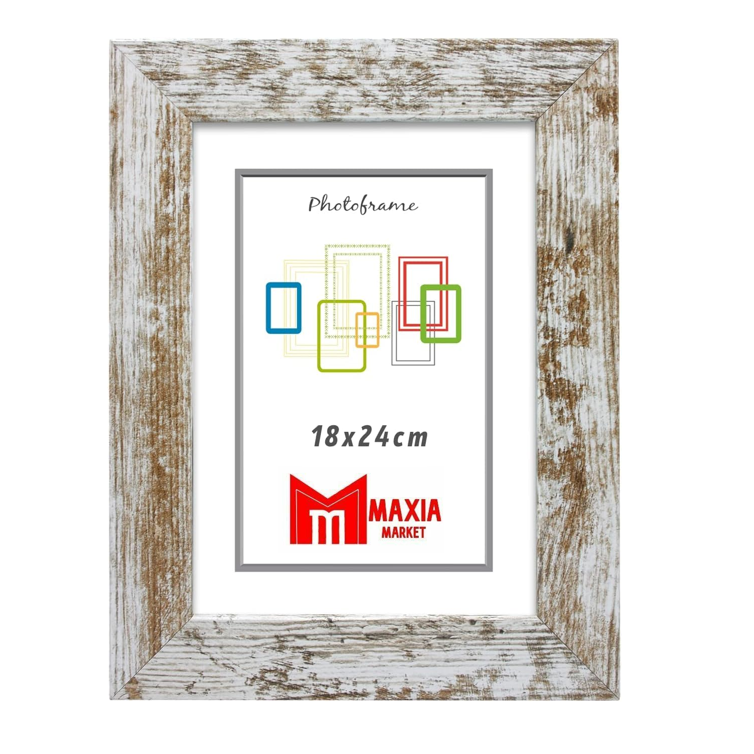 Marco de foto de Madera Estilo Vintage Portafoto de Pared  Para Decoración de Casa, Fotografías de Boda, Fotos de paisajes - Maxia Market