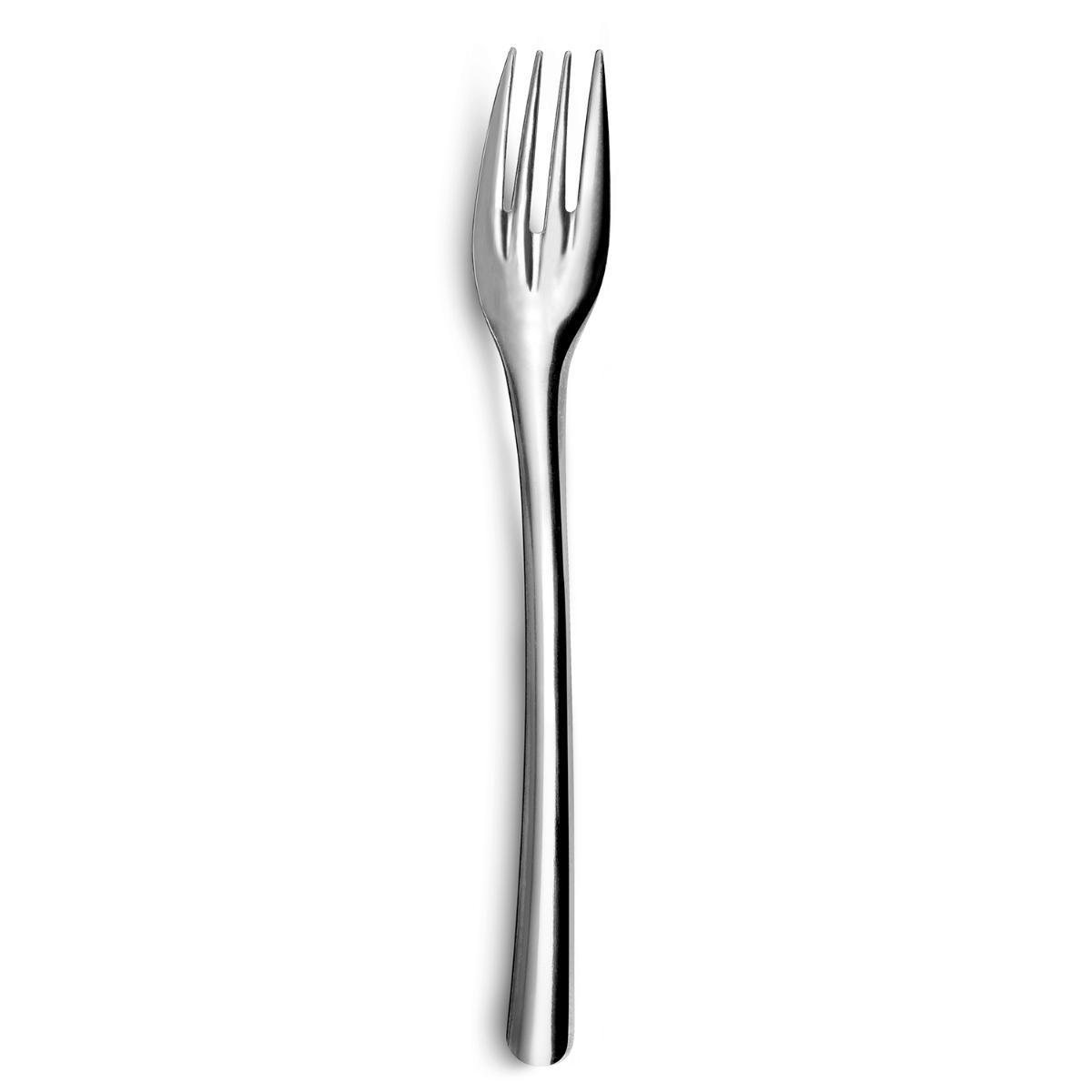 AMEFA ECOLOGIC SLIM Set 12 Tenedores Mesa  Acero Inox 0,5MM Acero Brillo Fácil de limpiar Reciclable