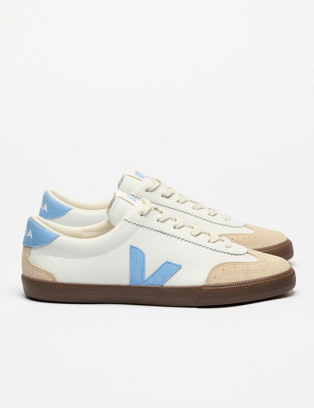 VEJA VOLLEY O-T LEATHER WHITE AQUA
