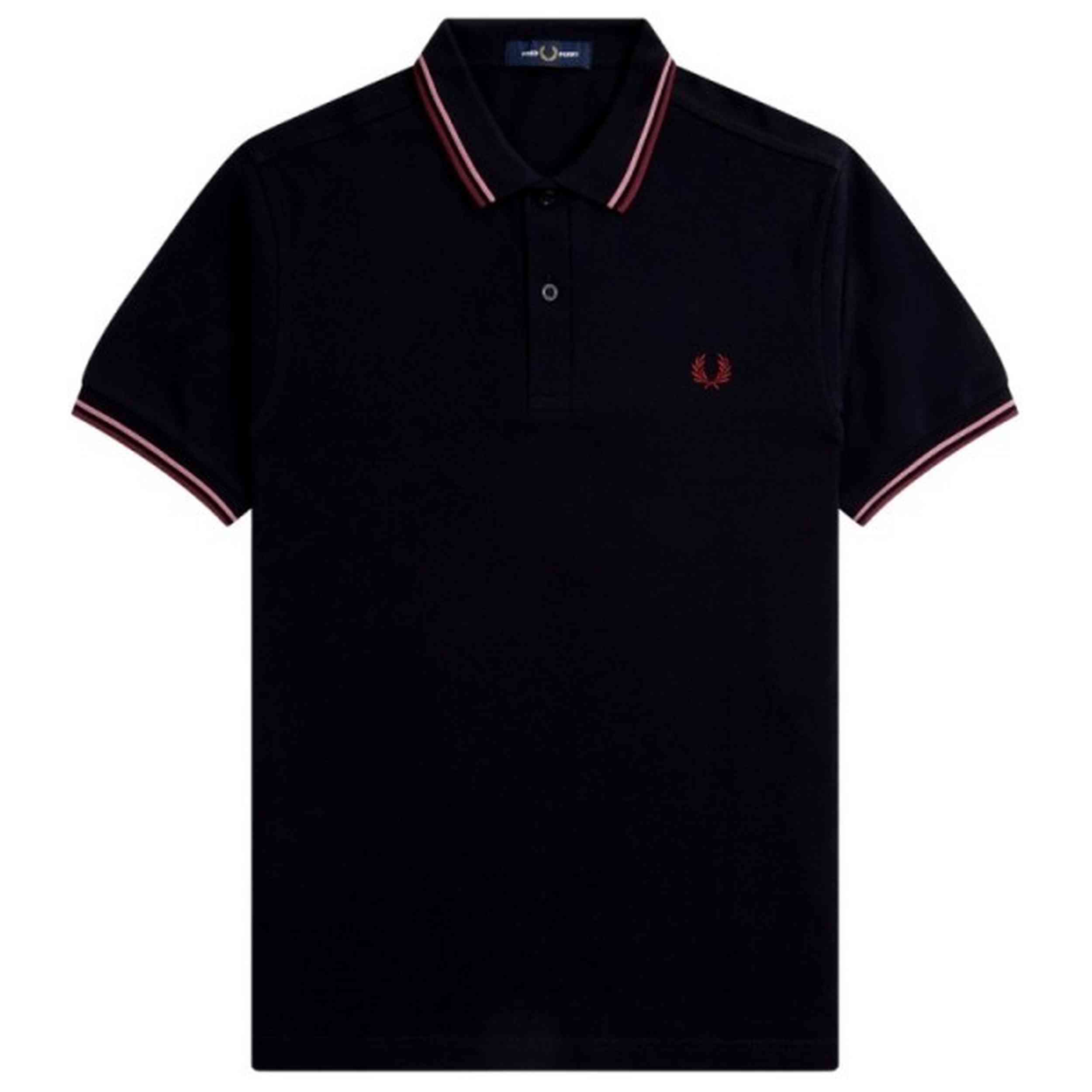 Polo De Manga Corta Fred Perry modelo M3600 para Hombre en color Negro