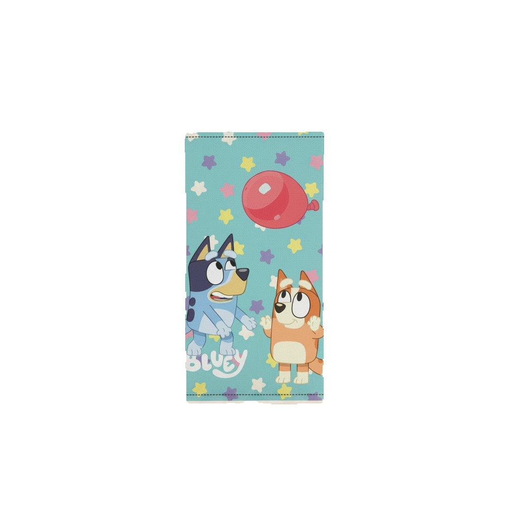 Moose Toys - Toalla Bluey de microfibra resistente y cómoda 70x140 cm con estampado oficial, gran absorción y secado rápido – para actividades veraniegas, excursiones y vacaciones familiares