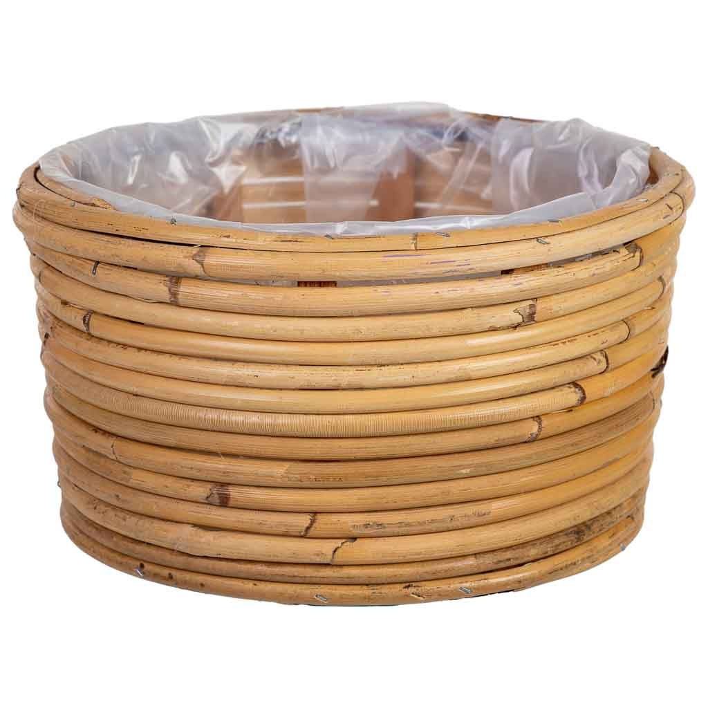 Wonderlust Deco - Cesto redondo de bambú 24x24x13h cm Natural claro 24x24x13h cm