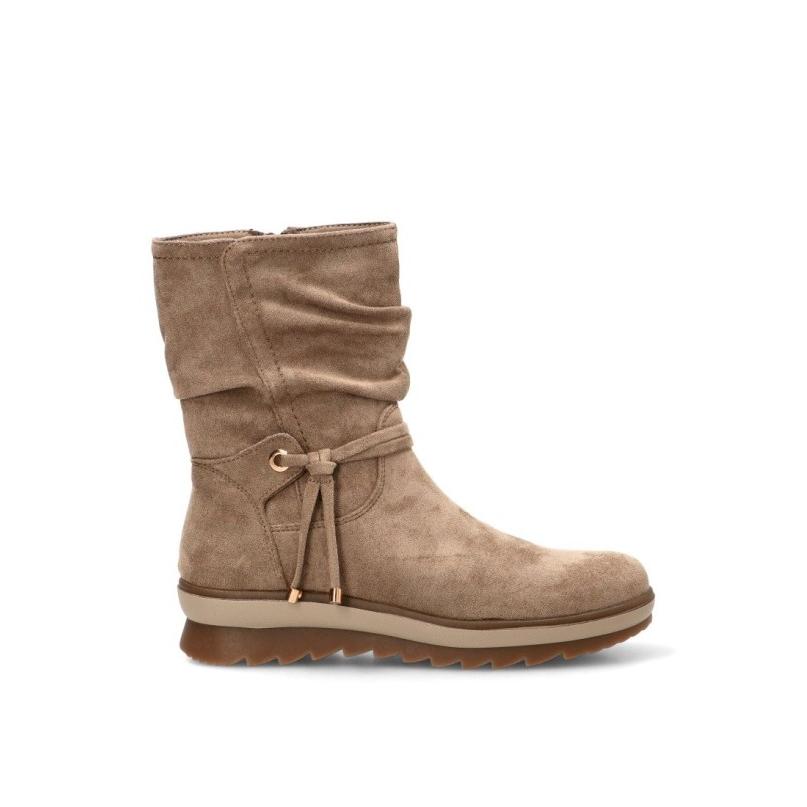 Botin Etika - Mujer - Suela Plana - Modelo 11112 - Color Taupe