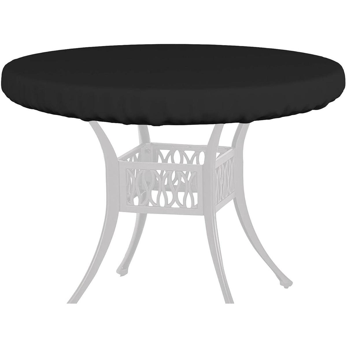 Funda redonda para mesa - 76*10 cm - Funda redonda para mesa de exterior - Funda redonda para muebles de jardín - Protector de mesa redonda - Mantel - Cubierta de mesa - Funda para muebles de jardín - Funda antipolvo - para muebles de jardín, mesa de cent