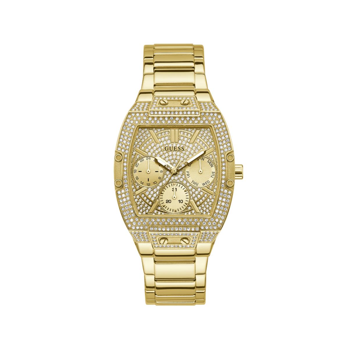 Guess Reloj Mujer Caja De Acero Pulsera Acero De Color Oro Resistente Al Agua 5 Atm Gw0104l2