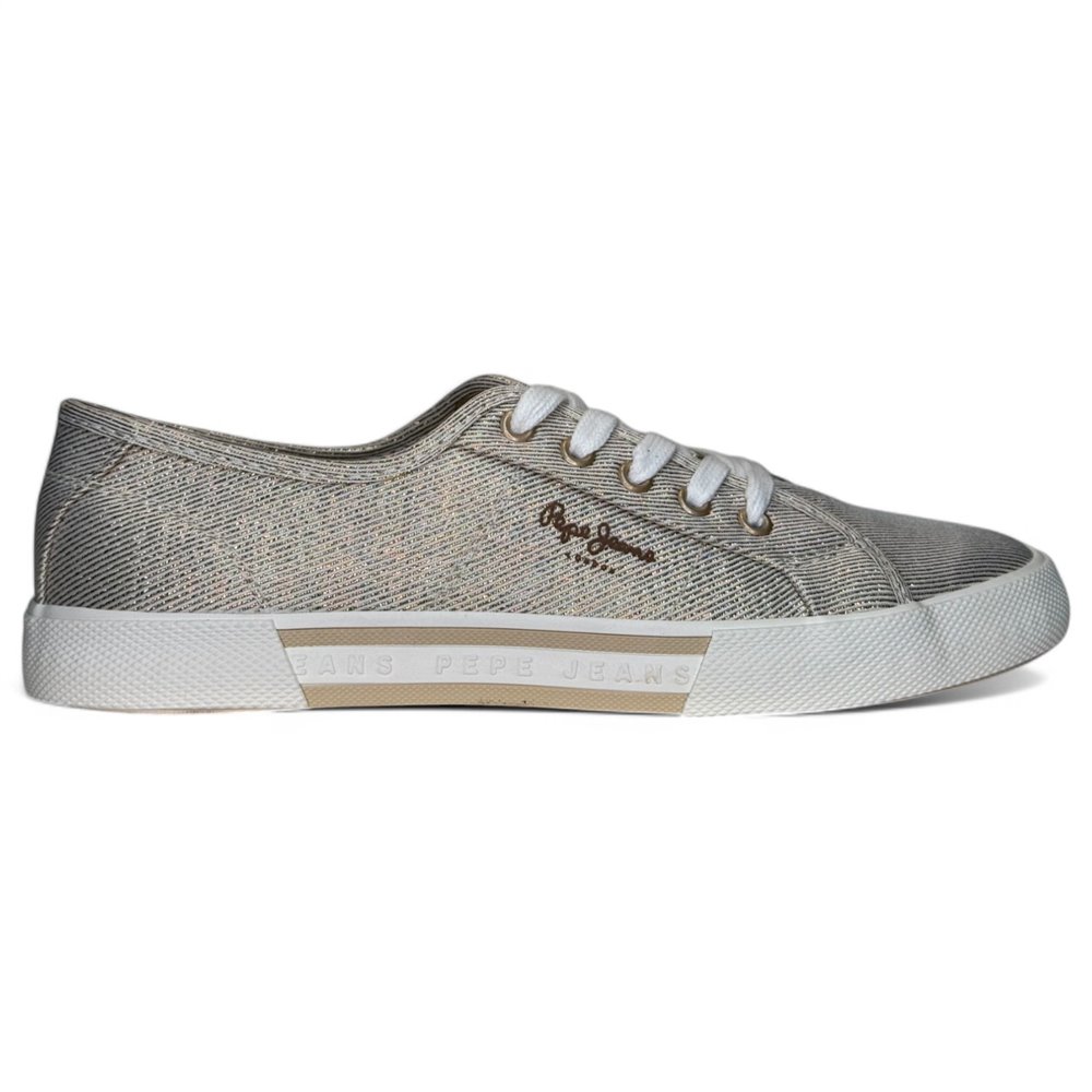 Zapatillas casual para mujer Pepe Jeans Brady Party W PLS31439 099 Oro